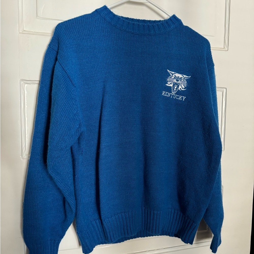 Vintage Kentucky Wildcats Knit Crewneck Sweater Size Large.